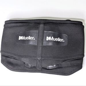 Mueller 255 Adjustable Lumbar Support Back Brace with Removable Pad Black